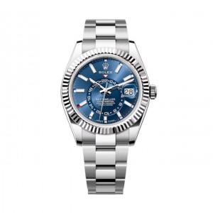 superclone rolex sky-dweller 42 mm quadrante blu brillante 336934 oyster