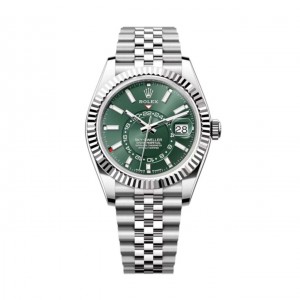 superclone rolex sky-dweller 42 mm quadrante verde menta 336934 giubileo